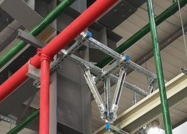 魏县该抗震支架的整体式支吊架结构协调性好